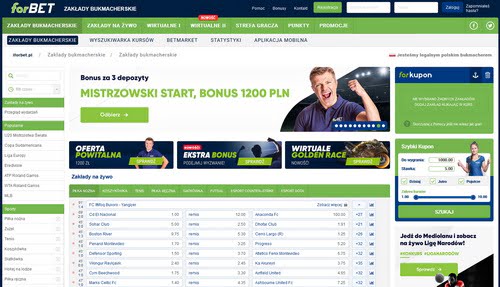 strona internetowa bukmachera forBET