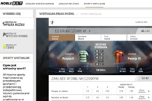 Zakłady bukmacherskie na sporty wirtualne w NobleBet wyróżniają się świetną jakością animacji NobleBet - sporty wirtualne
