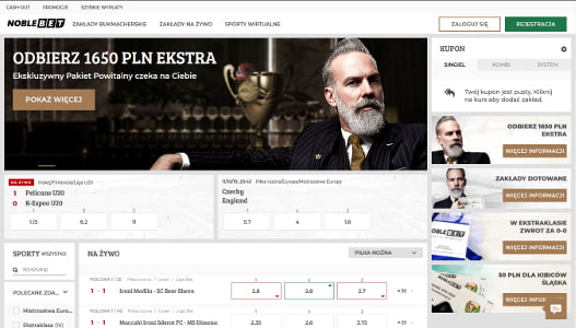 strona internetowa bukmachera Noblebet