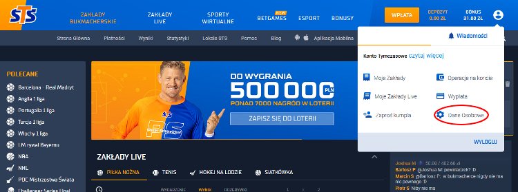 Aby przekształcić konto tymczasowe STS w konto pełne należy uzupełnić brakujące dane w sekcji Dane osobowe konto tymczasowe i pełne w STS