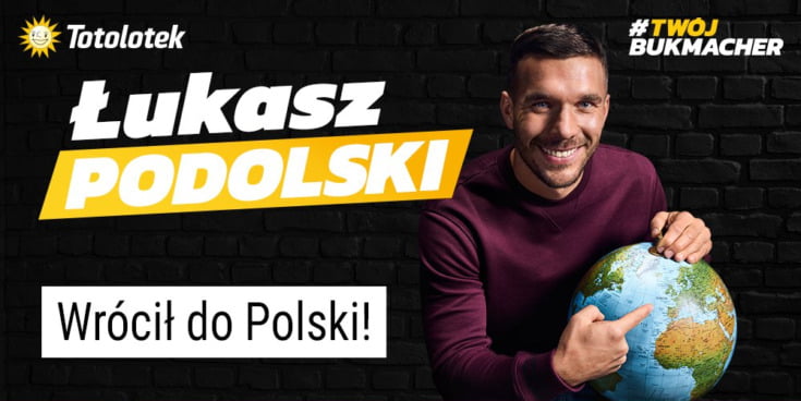 Ambasadorem Totolotka jest dobrze znany nie tylko w Polsce Łukasz Podolski Totolotek i Łukasz Podolski