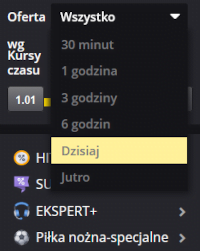 Oferta na dzisiaj Fortuny jest łatwo dostępna na stronie www bukmachera Fortuna - oferta na dzisiaj