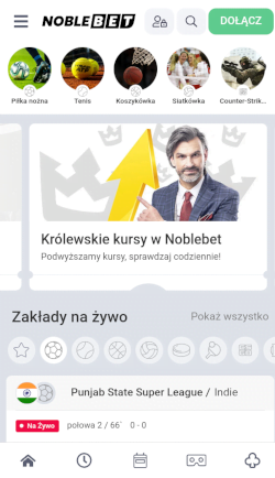 Noblebet postawił na prostotę i funkcjonalność apki Aplikacja bukmacherska Noblebet