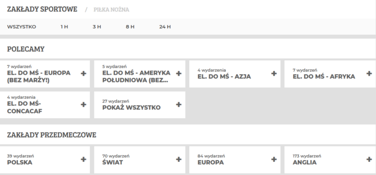 Oferta Noblebet na dziś przedstawiona jest w formie przejrzystej listy  Noblebet - oferta na dziś pre-match