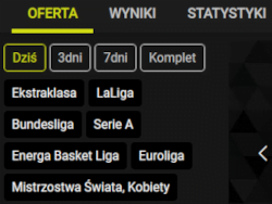 Wystarczy kliknąć przycisk  BetX - oferta na dziś