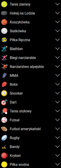 W BetX obstawiać można bardzo odmienne dyscypliny sportowe BetX - oferta na sport