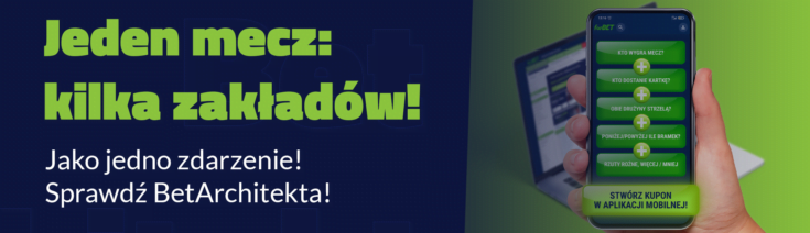 BetArchitekt w forBET pozwala obstawiać profitowe zakłady własne na wybrany mecz piłki nożnej forBET - oferta