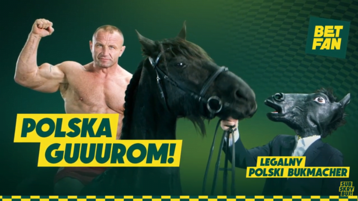 Kampania reklamowa Betfan przed Euro 2020 wykorzystała hasło  Betfan i Pudzian - reklama
