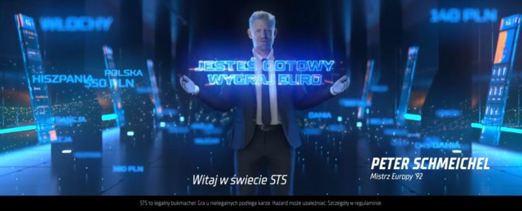 Peter Schmeichel w reklamie STS, która zachęca do wzięcia udziału w „misji Wygraj Euro” STS i Peter Schmeichel - reklama
