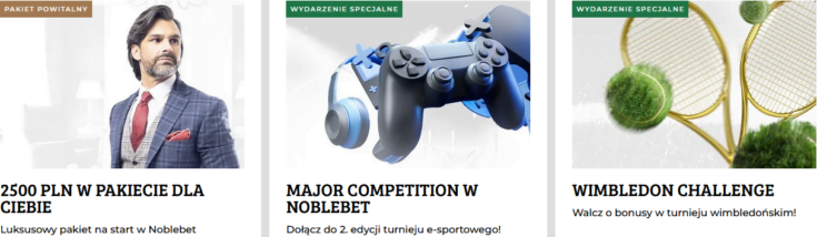 Liczne promocje Noblebet zasługują na dobre oceny Noblebet - opinie o promocjach