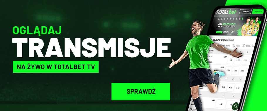 Totalbet oferuje szeroki wybór darmowych transmisji meczów Totalbet - opinie o transmisjach
