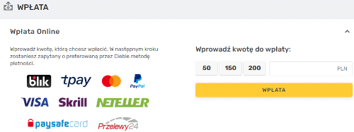 W Superbet wpłata przez Skrill jest bardzo prosta Wpłata przez Skrill - Superbet