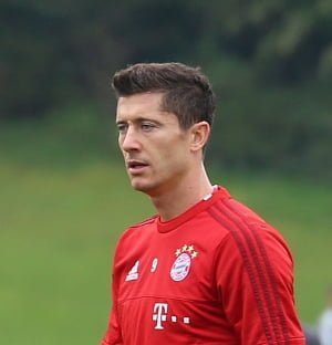Robert Lewandowski - trening Bayern Monachium w 2015 r. Robert Lewandowski