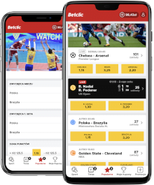 W aplikacji Betclic możesz oglądać darmowe transmisje z topowych wydarzeń Betclic - aplikacja i transmisje