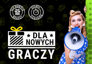 Bonus powitalny dla nowych graczy GOBET. Kobieta z megafonem