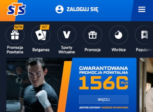 Bonus powitalny STS jest bardzo atrakcyjny STS - aplikacja i bonus powitalny