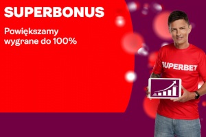 W Superbet wygrane z zakładów AKO mogą być większe nawet o 100% Superbet - promocja dla zakładów AKO