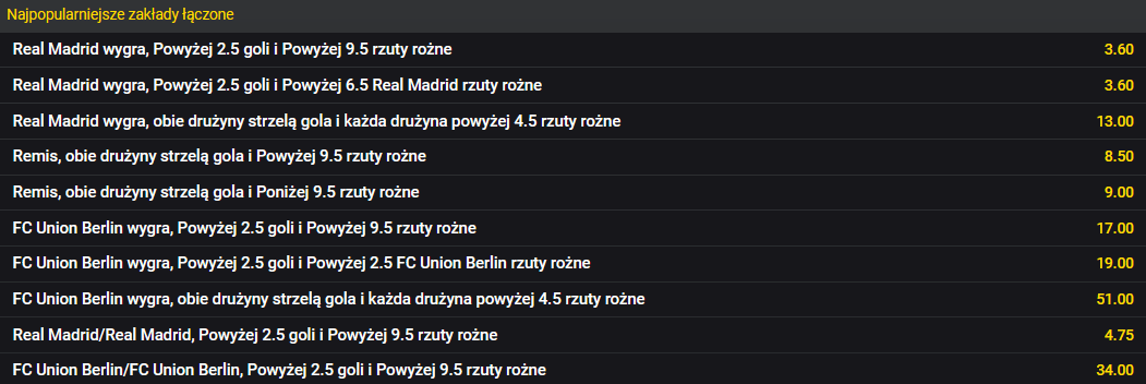 Bukmacher Fortuna oferuje mnóstwo zakładów łączonych, w skałd których wchodzą zakłady na kornery Zakłady na rzuty rożne - oferta Fortuny