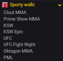 Oficjalny bukmacher Clout MMA oferuje też zakłady na inne wydarzenia ze świata MMA Clout MMA - bukmacher Fortuna i oferta na MMA
