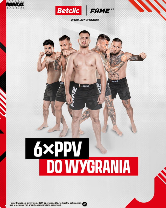 Do zdobycia darmowe PPV na Fame MMA 22 Fame MMA 22