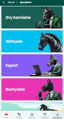 Aplikacja Betfan posiada szeroki wybór zakładów specjalnych Betfan - aplikacja i zakłady specjalne