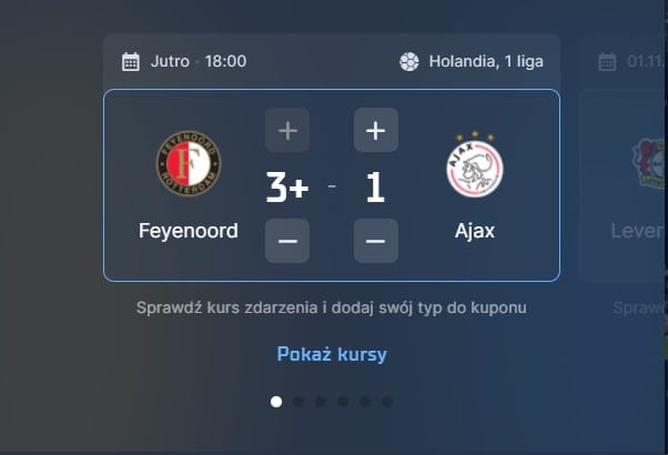 Wizjoner w STS - typ bukmacherski na 73. kolejkę (Feyenoord - Ajax)