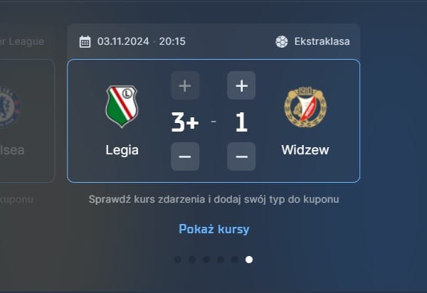 Wizjoner w STS - typ bukmacherski na 73. kolejkę (Legia Warszawa - Widzew Łódź)