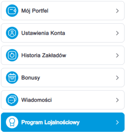 Liczbę zdobytych punktów w programie lojalnościowym Betcris łatwo sprawdzisz w swoim koncie gracza Betcris - program lojalnościowy