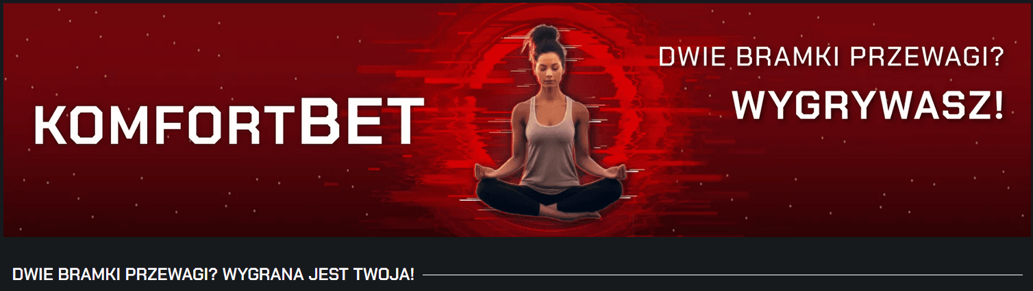 Betters oferuje promocję KomfortBET dla meczów piłki nożnej Betters - oferta promocyjna KomfortBET