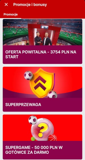 Superbet znany jest z licznych i bardzo ciekawych promocji bukmacherskich Aplikacja Superbet - promocje bukmacherskie