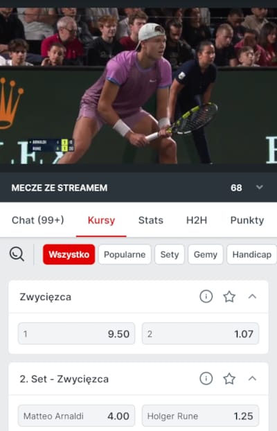 Aplikacja Superbet oferuje mnóstwo transmisji meczów na żywo w bardzo dobrej jakości Aplikacja Superbet - transmisje meczów