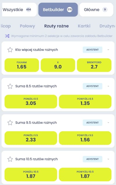 Aplikacja mobilna ETOTO - betbuilder