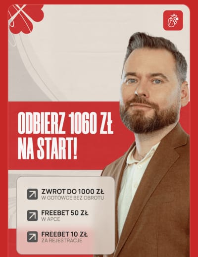 W ramach bonusu powitalnego gracz może otrzymać freebet za 1. zakład w aplikacji Aplikacja mobilna Fuksiarz - bonus powitalny