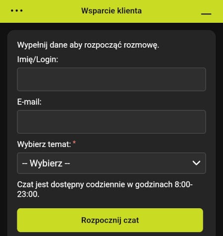 Czat na żywo w aplikacji GOBET to najszybszy sposób na kontakt z konsultantem Aplikacja mobilna GOBET - czat na żywo