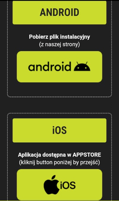 Sposób instalacji aplikacji na urządzeniu z systemem iOS i Android wyjaśniony jest na stronie GOBET Aplikacja mobilna GOBET - instalacja