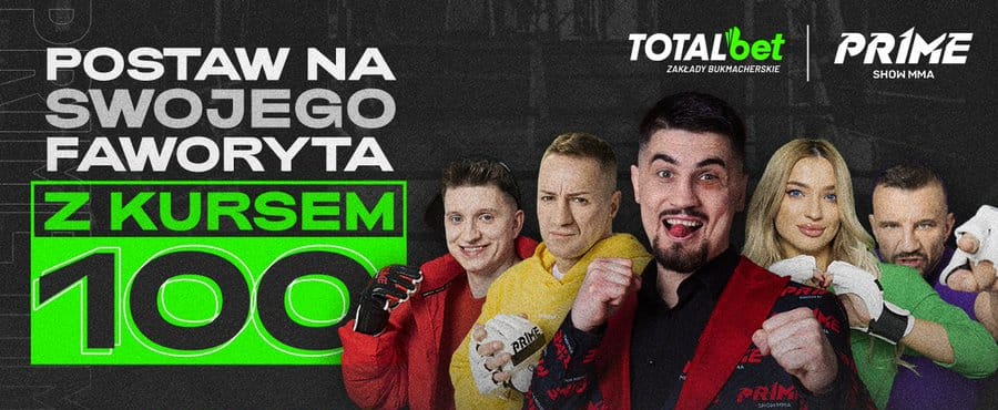 Totalbet przygotowuje przed sponsorowanymi galami MMA specjalne promocje Totalbet - Prime Show MMA