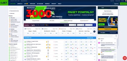 Tak wygląda strona internetowa bukmachera forBET. bukmacher forBET - strona internetowa