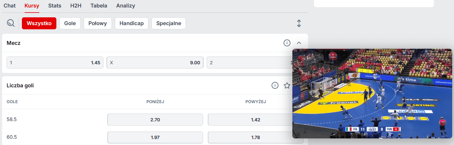 Superbet oferuje bezpłatne transmisje piłki ręcznej wszystkim zalogowanym użytkownikom Transmisje piłki ręcznej - Superbet