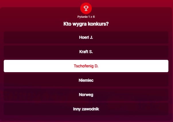SuperGame w Superbet - typ bukmacherski na 268. rundę (Kto wygra konkurs skoków narciarskich w Zakopanem)