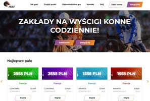 Tak wygląda strona internetowa bukmachera Traf. bukmacher Traf - strona internetowa