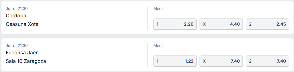 Zakłady bukmacherskie na futsal 1X2 czasem wskazują na wyrównany poziom drużyn, a czasem na wyraźnego faworyta meczu - oferta Superbet Zakłady bukmacherskie na futsal 1X2 - Superbet