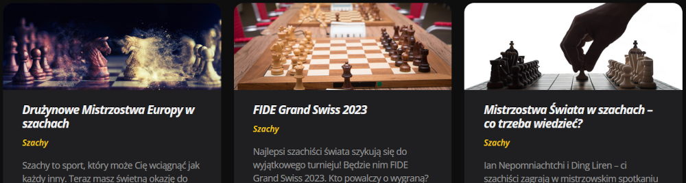 Informacje o turniejach i zawodnikach można znaleźć np. na blogu LV BET Szachy - informacje na blogu LV BET