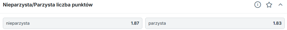 Zakłady bukmacherskie na rugby - nieparzysta/parzysta liczba punktów - Superbet