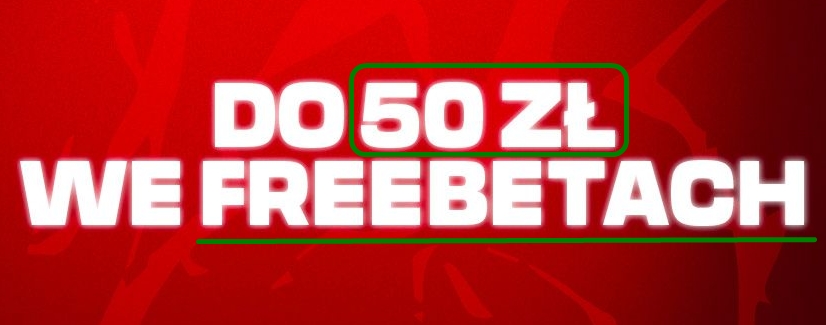 Bonus powitalny do 50 zł w Betclic. Zakład bez ryzyka na pierwszy kupon, ze zwrotem pełnej stawki  nietrafionego kuponu we freebetach.