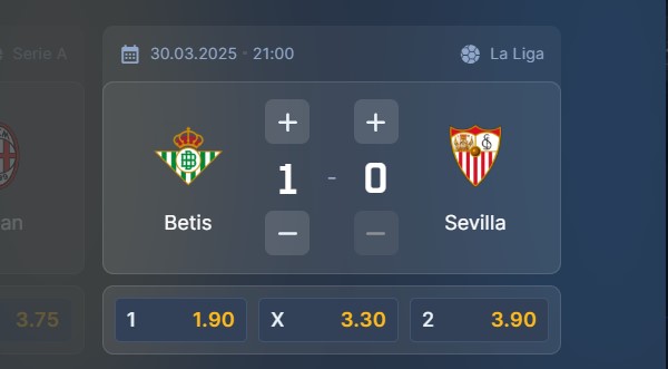 Wizjoner w STS - typ bukmacherski na 119. kolejkę (Betis - Sevilla)