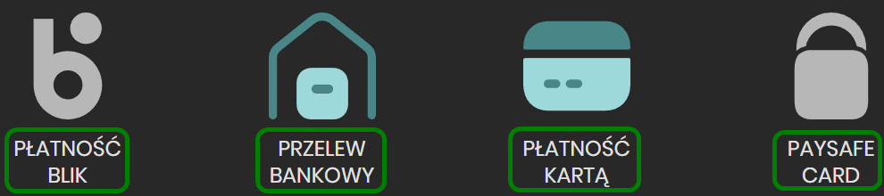 Metody wpłat w Betfan - BLIK, przelewy bankowe, karty płatnicze oraz Paysafecard.