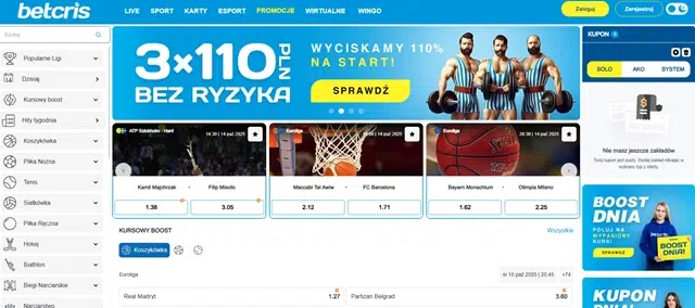 Betcris betting site - screenshot