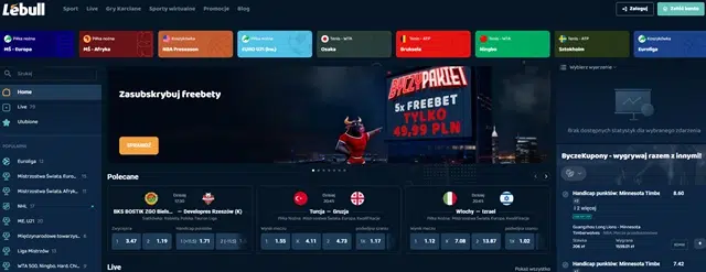 Lebull betting site - screenshot