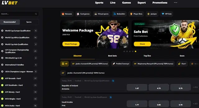 LV BET betting site - screenshot