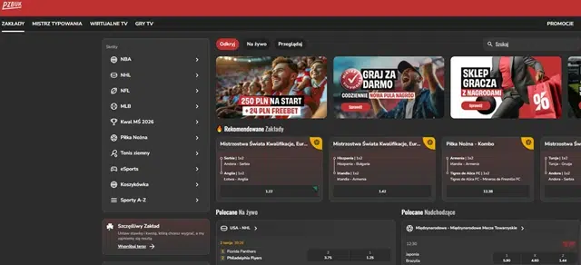 PZBuk betting site - screenshot